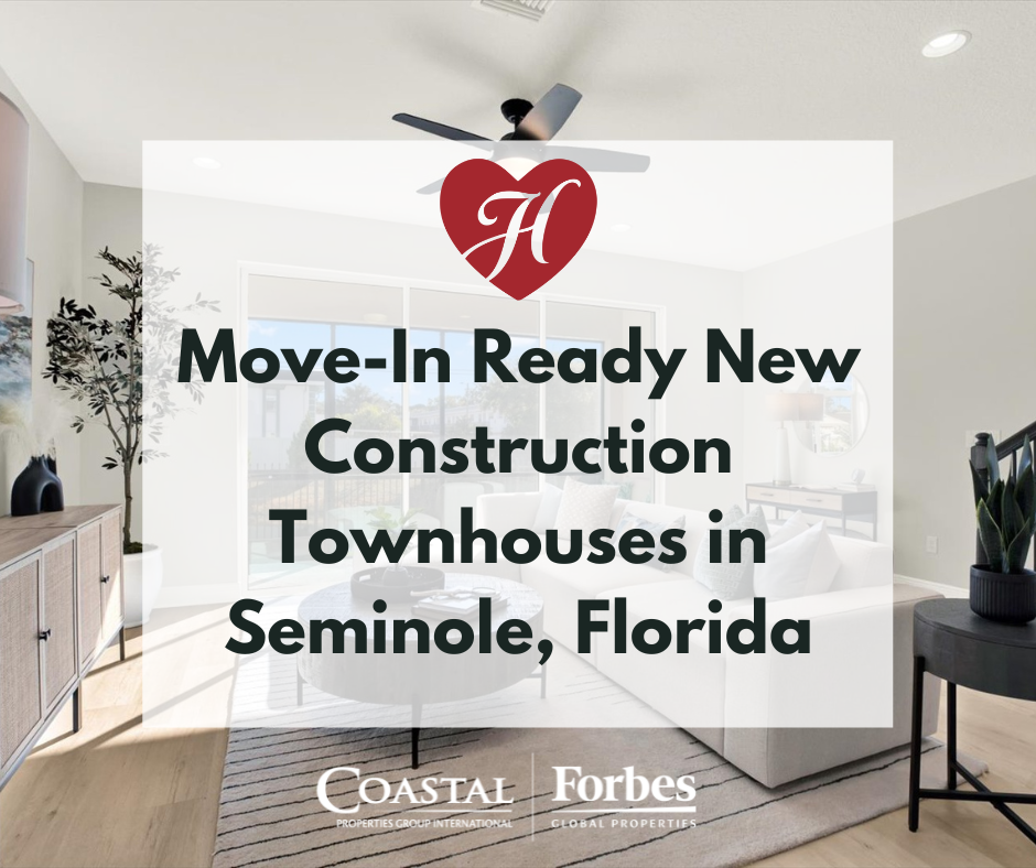 Move-In Ready New Construction Townhouses in Seminole, Florida Move-In Ready New Construction Townhouses in Seminole, Florida