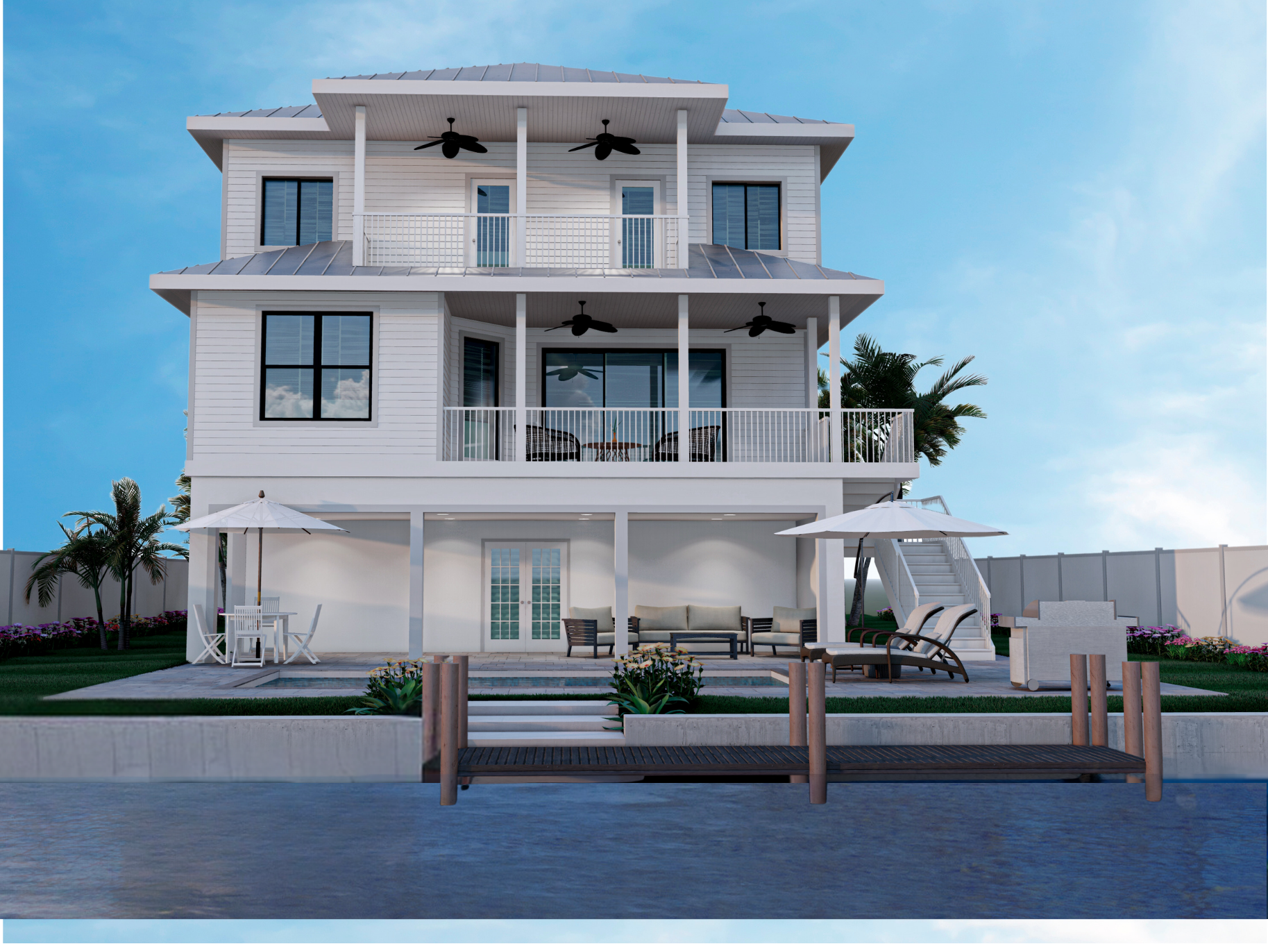 front door of luxury home