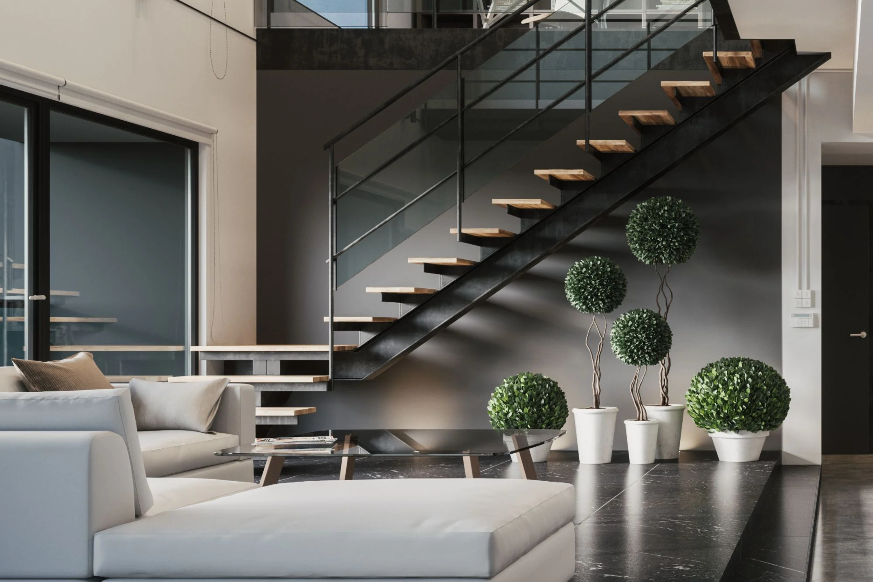 front door of luxury home