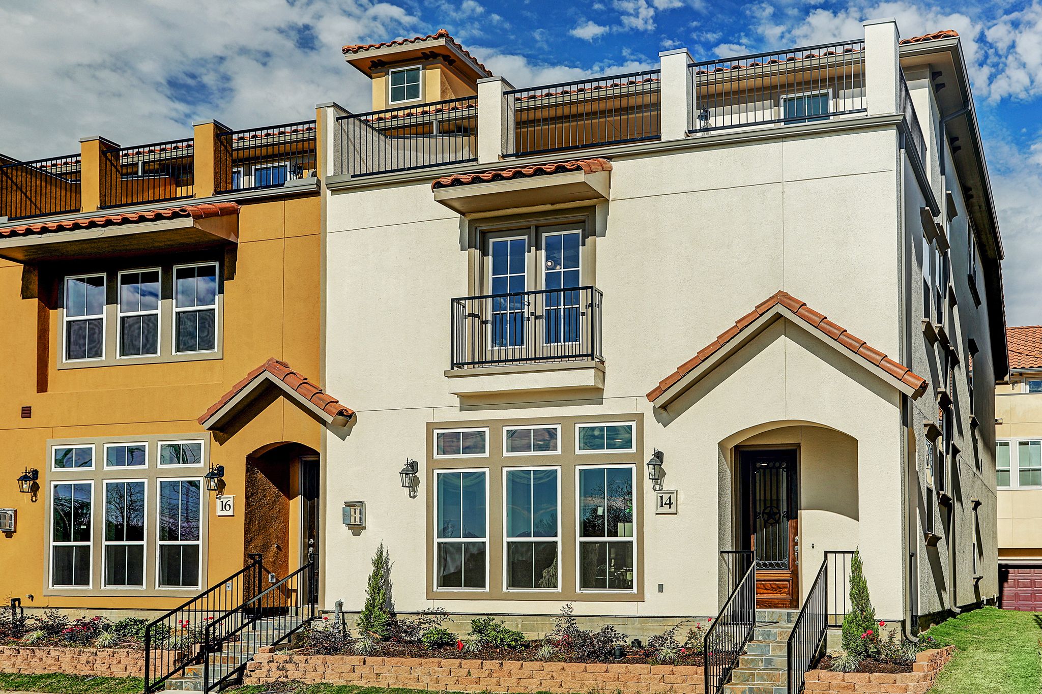 multiple housing units in community