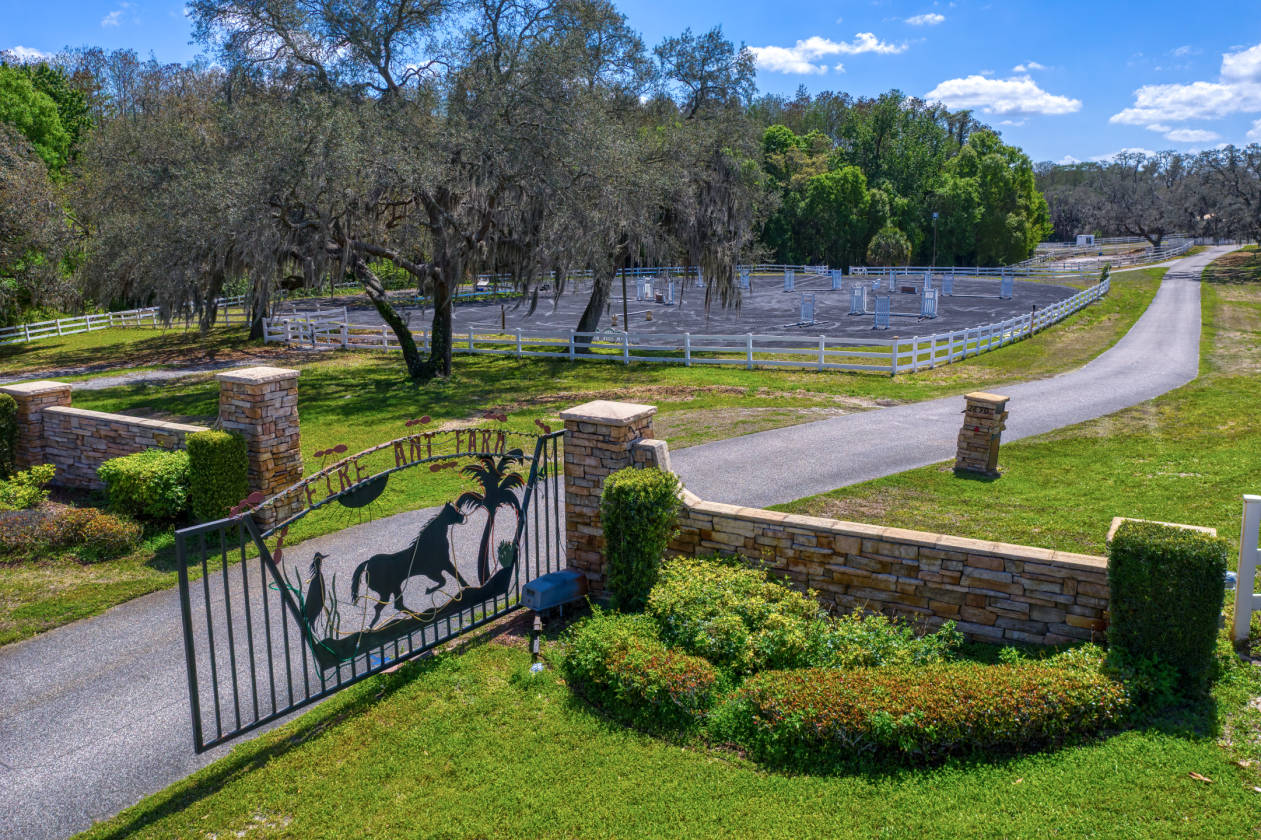 open plot of land beside road