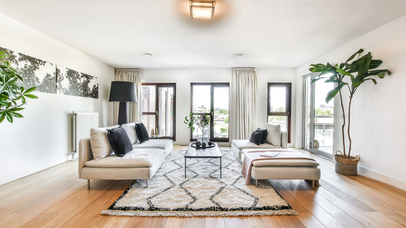  living room with fireplace and large overhead shelf
