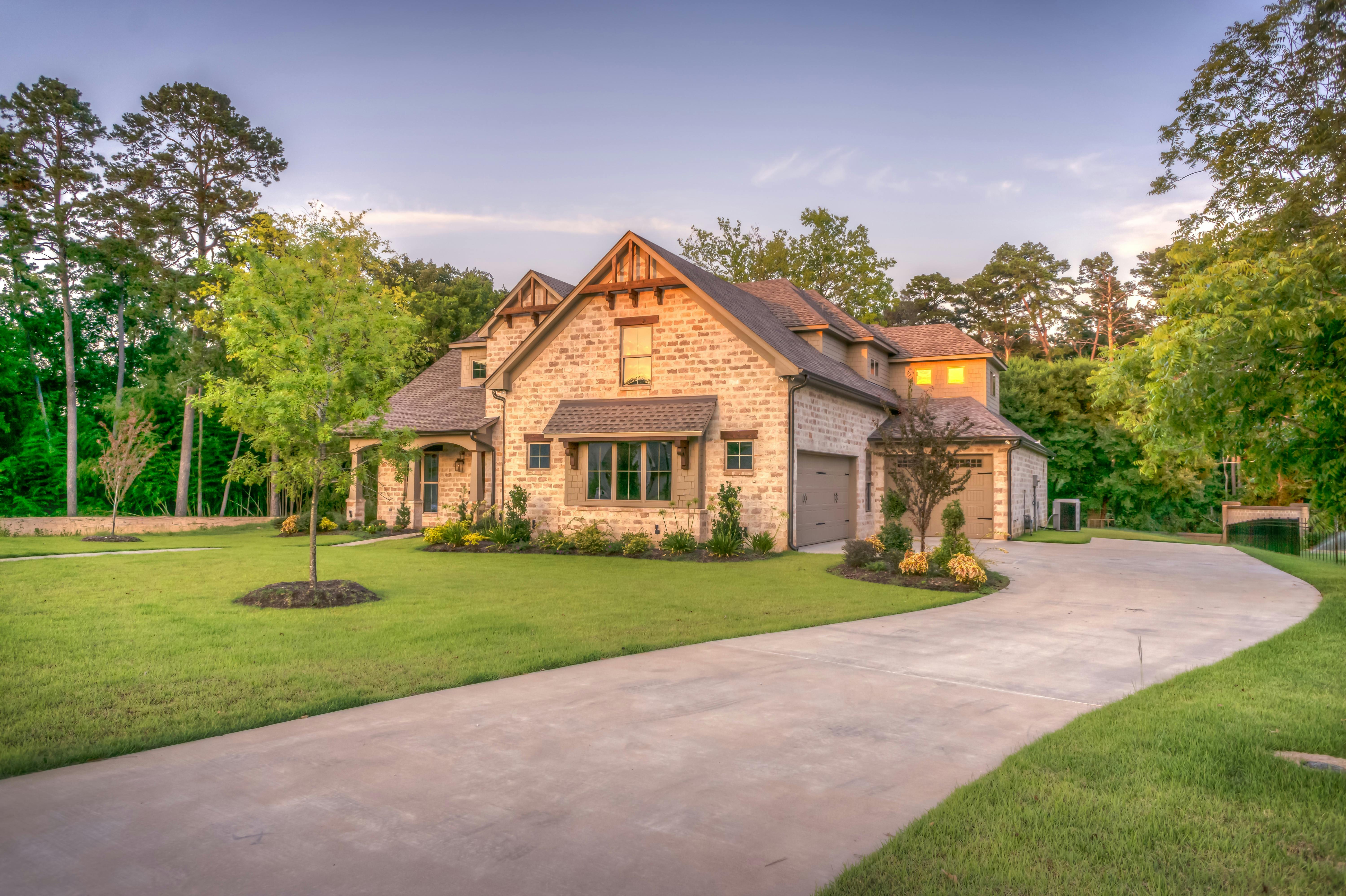 front door of luxury home