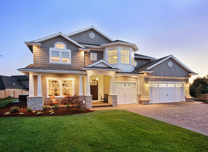 new construction home exterior