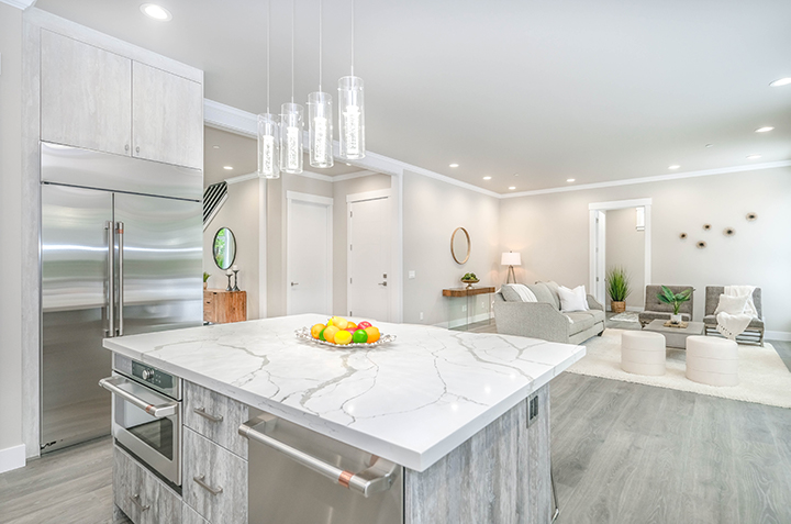 new construction home kitchen