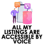 Learn more about how All my listings are accessible by Voice